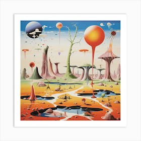 Alien Landscape Art Print