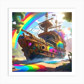 Pirate Ship 3 Art Print