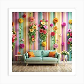 Colorful Flowers 1 Art Print