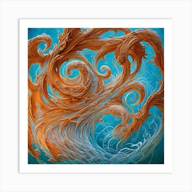 Swirling Water Art Print