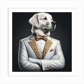 Tuxedo Dog Art Print