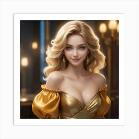 Sexy Blonde 9 Art Print