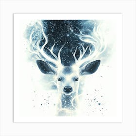 Deer Ghost Art Print