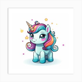 Cute Unicorn 214 Art Print