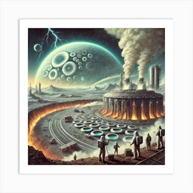 Venusian Enclave Terraforming Hubs Purpose Converted Art Print