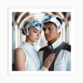 Star Wars Couple Art Print