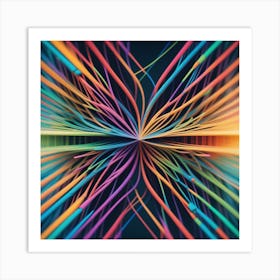 Abstract Abstract Fractal Background Art Print