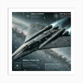 Nebula Phantom Stealth Reconnaissance Art Print