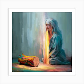 Woman With A Torch Art Print