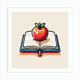 Books Design Collection Cartoon Reading Book Book Collection (3) Art Print