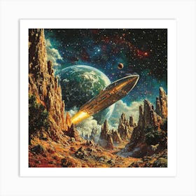 Spaceship 3 Art Print