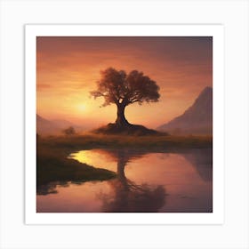 Lone Tree Art Print