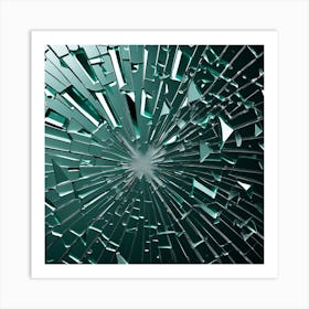 Shattered Glass 1 Art Print