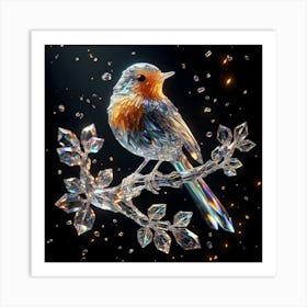 Bird In Glass 2 Art Print