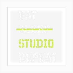 Eat Sleep Studio Repeat Architecture Art Print