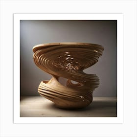 Modern Spiral Shaped Table Art Print