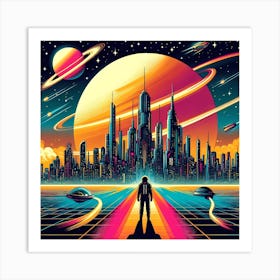 Futuristic Cityscape 12 Art Print