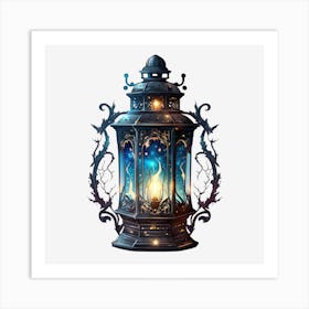 Watercolor Magical Lantern Art Print