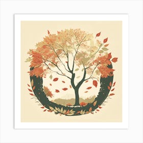 Autumnal Scene Art Print