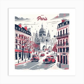 Paris Paris Paris Paris Art Print