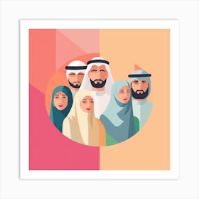 Arab Family (18) Art Print