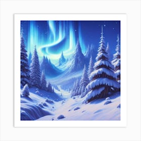 Snowy Landscape Art Print