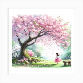 Cherry Blossom Tree 9 Art Print