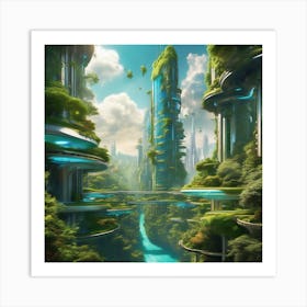 A.I. Blends with nature 10 Art Print