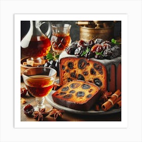 Turkish Christmas Cake Art Print