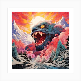 Godzilla Art Print