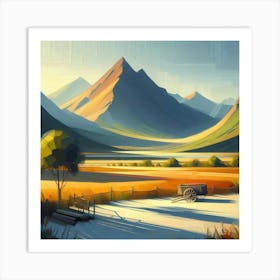 Landscape Painting 139 Art Print