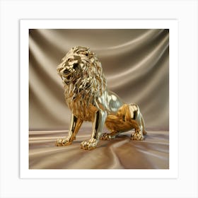 Golden Lion 1 Art Print