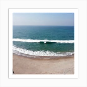 Aerial View Of The Beach 1 Art Print