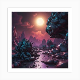 Rocky Landscape Art Print