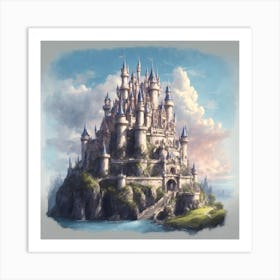 Castle On A Hill Art Print