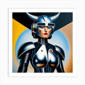 'The Robot Woman' Art Print