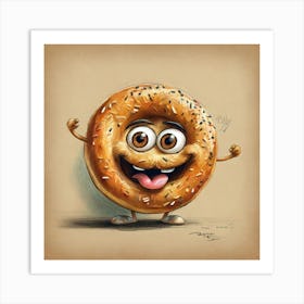 Bagel 11 Art Print