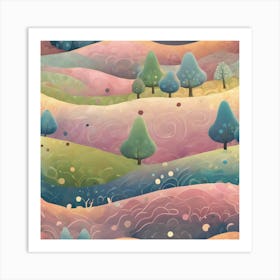 Landscape Painting 22 Art Print