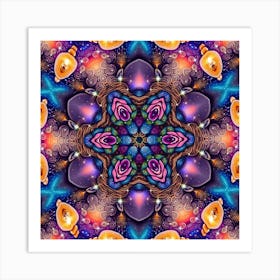 Psychedelic Mandala 10 Art Print