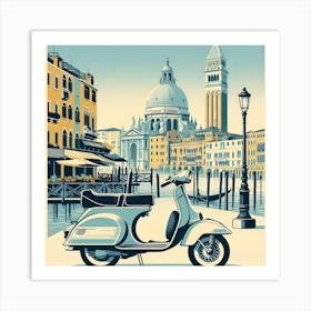 Venice, Italy. Vintage  Art Print