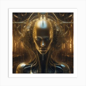 Futuristic Woman 23 Art Print