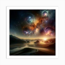 Spacescape Stock Videos & Royalty-Free Footage Art Print