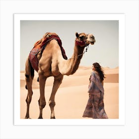 Camel In The Desert 1 Art Print