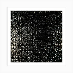 Sparkle black space Art Print