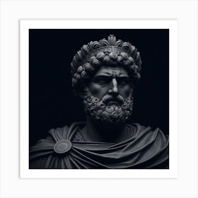 Bust Of Saturn Art Print