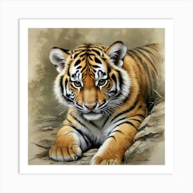 Tiger Cub Art Print