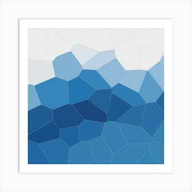 Abstract Blue Art Print