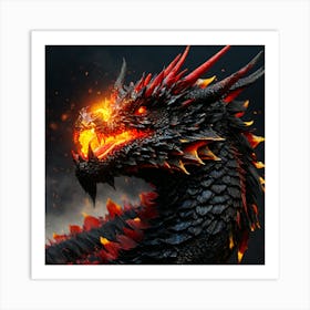 Fire Dragon Art Print