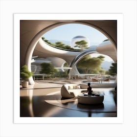 Futuristic Architecture 18 Art Print