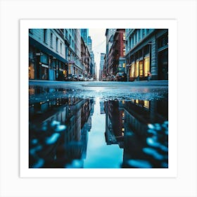 Reflection In A Puddle 4 Art Print